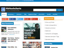 Tablet Screenshot of hoerbuchcharts.com